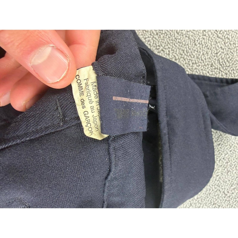 COMME des GARÇONS GIRL Suspender Pants Women M Navy Relaxed Japan Made CDG Rare‎ - Picture 11 of 12